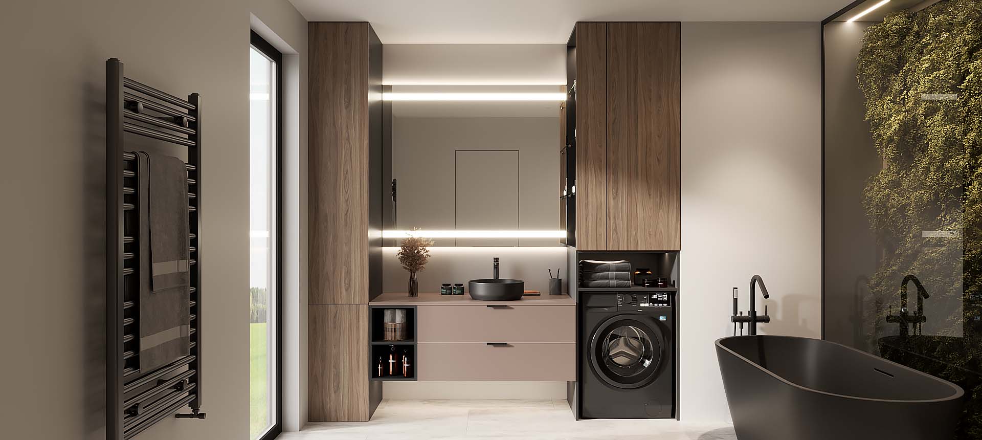 Орех Карини белёный / Розовый&nbsp;кварц&nbsp;матовый&nbsp;