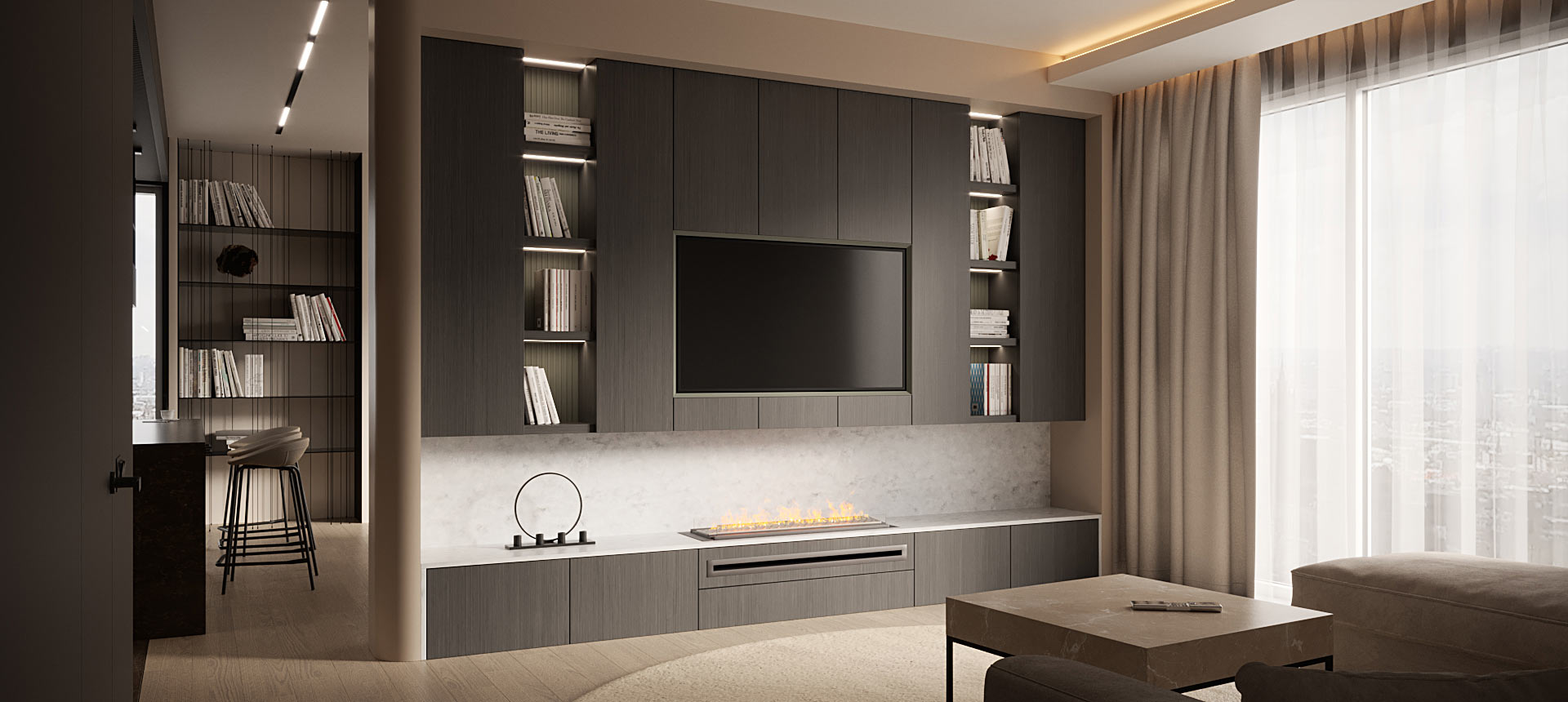 Дуб Сиэтл / кварц.&nbsp;агломерат&nbsp;Мулен&nbsp;