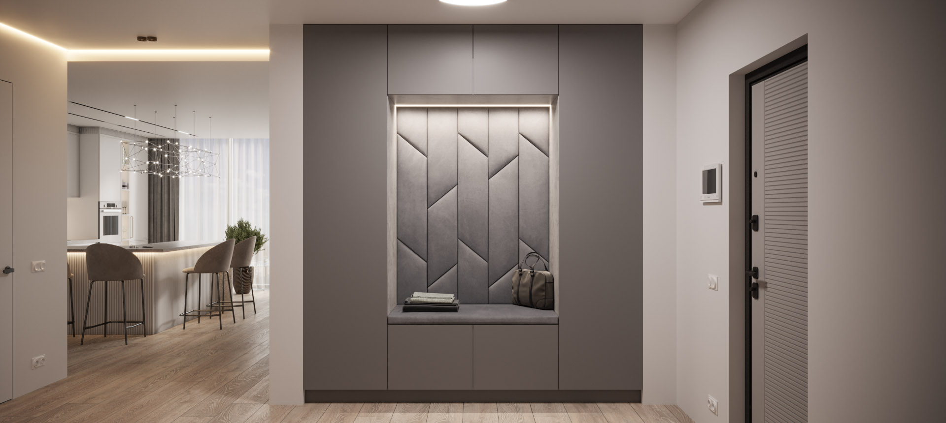 Холодный жемчуг матовый / Бетон&nbsp;Чикаго&nbsp;светло-серый&nbsp;