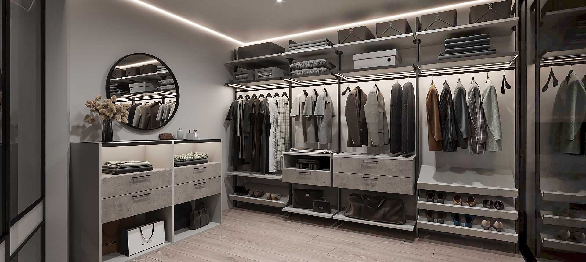 Бетон Чикаго светло-серый / Горный&nbsp;хрусталь&nbsp;матовый&nbsp;