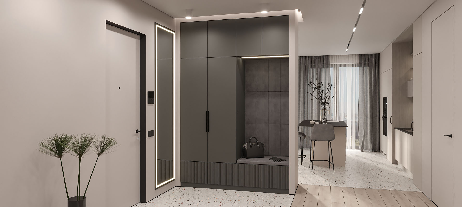 Дымчатый Агат матовый / эмаль&nbsp;цвет&nbsp;NCS&nbsp;S&nbsp;7000-N&nbsp;