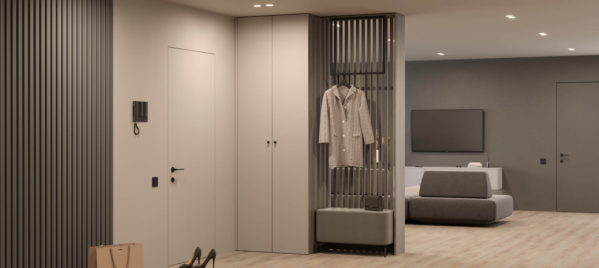 Кашемир серый / Древесина&nbsp;Шорвуд&nbsp;