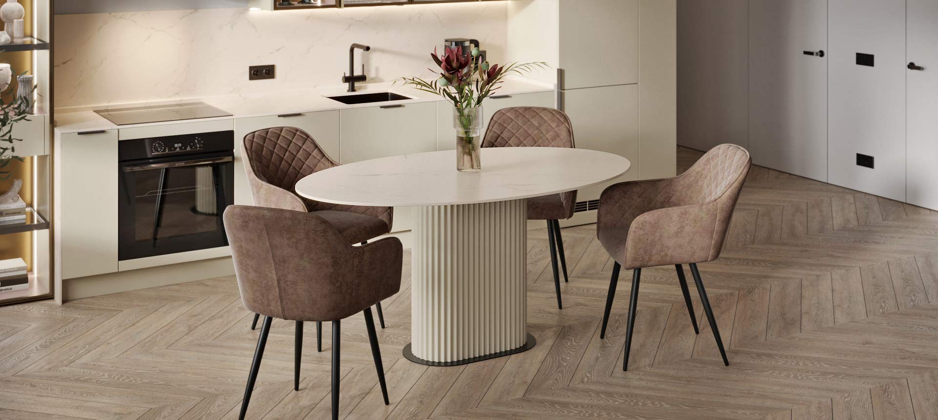 искусственный камень Мрамор бежевый / эмаль&nbsp;цвет&nbsp;Крем&nbsp;