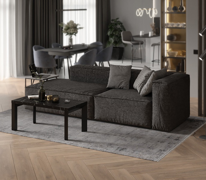 Модульный диван Уно в кухню-гостиную