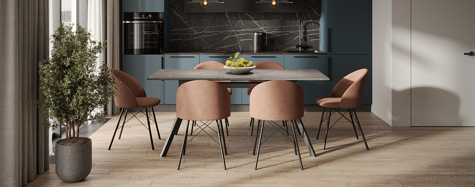 Кухонный стол-трансформер Баут с опорами Портофино - фото No 4