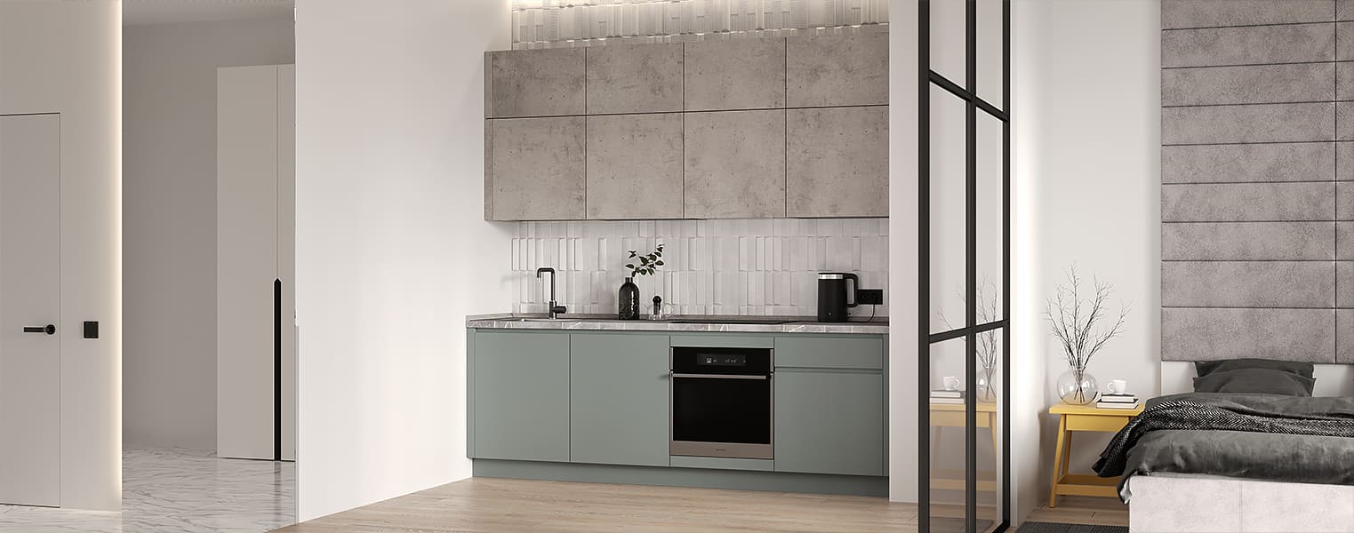 Кухня Фабио Комфорт сет 18 (2.5 м, прямая) - фото № 4