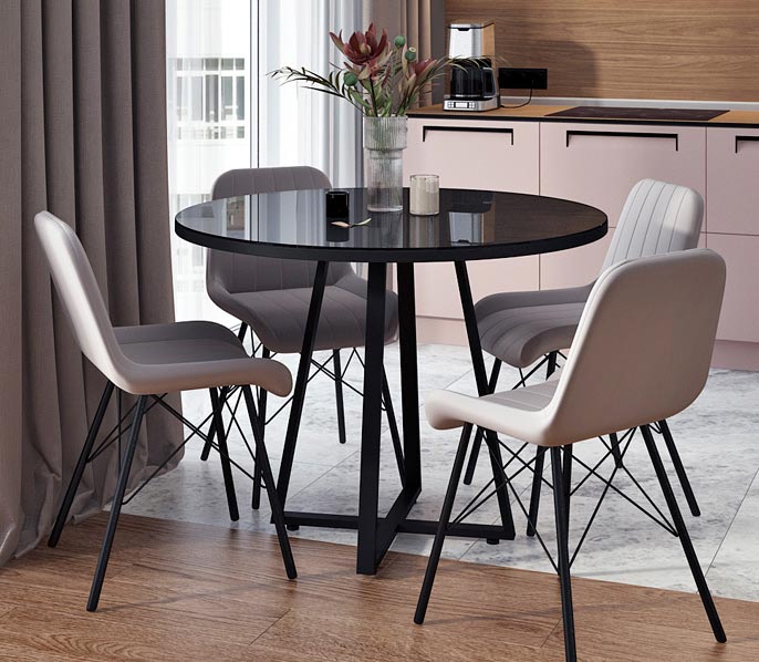 Кухонный стол Хаку круглый