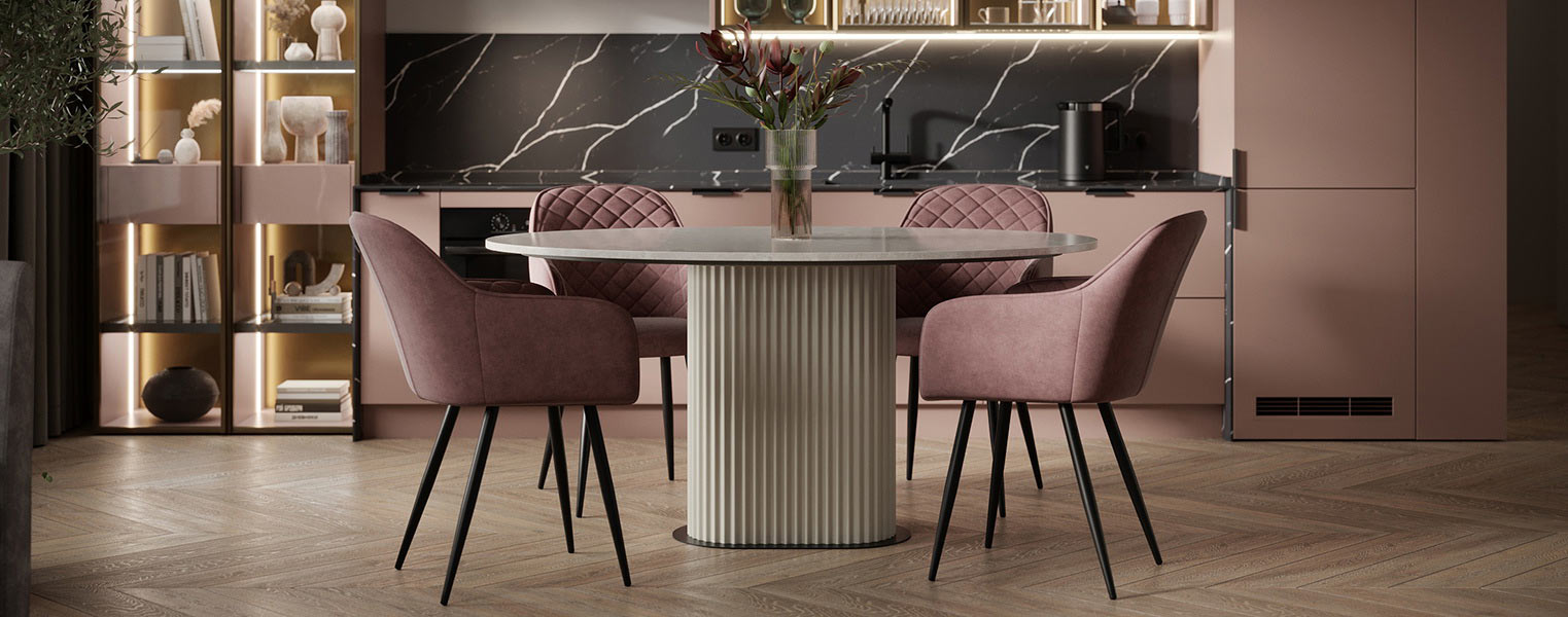 Кухонный стол Руже овальный - фото No 1