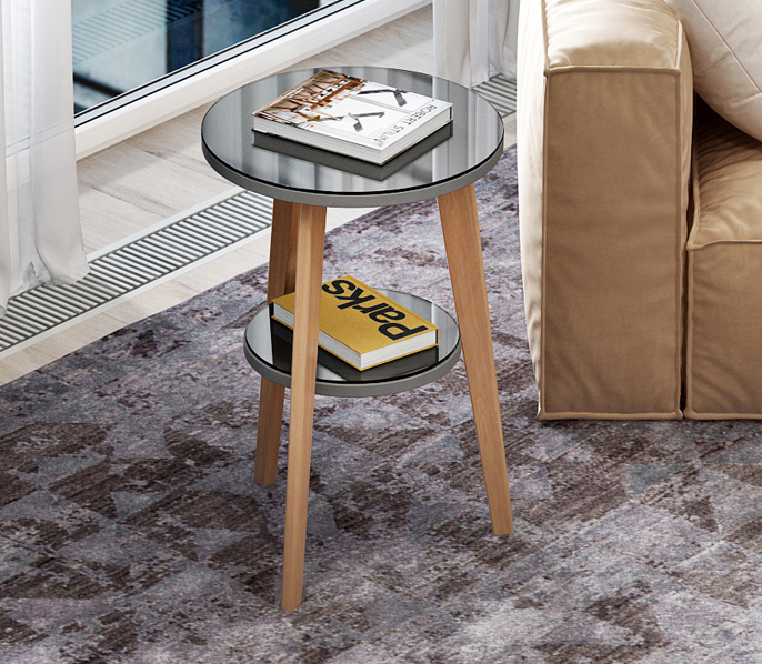 Декоративный столик двухуровневый