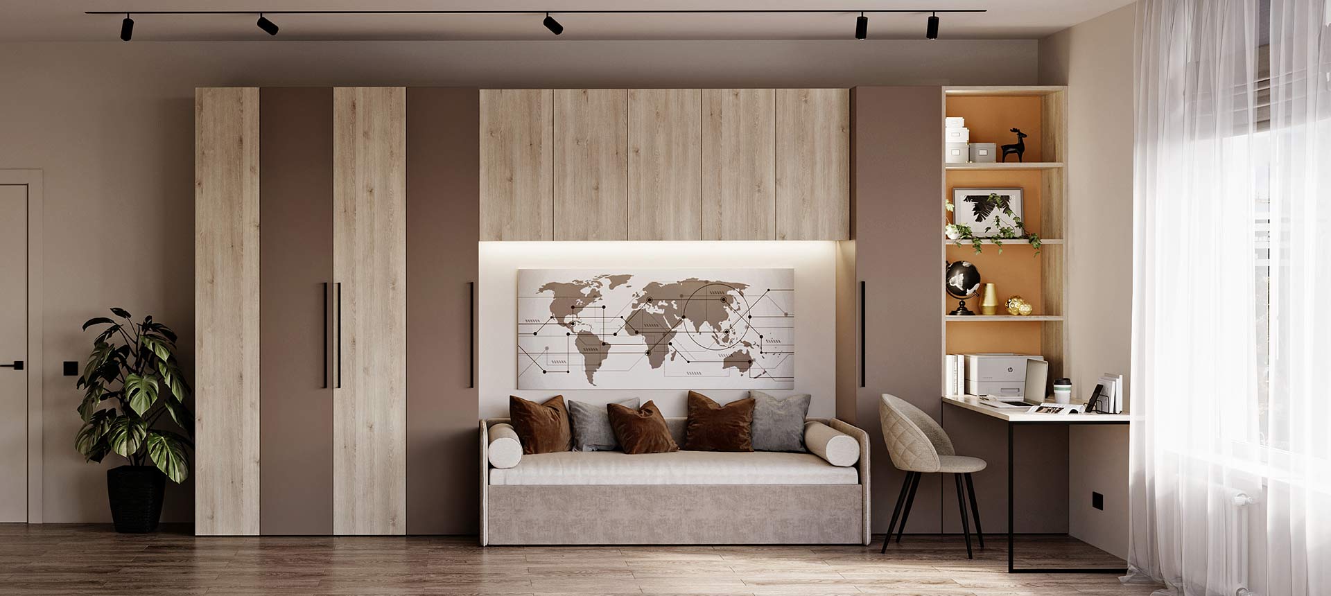 Сосна Аланд / Трюфель&nbsp;Коричневый&nbsp;