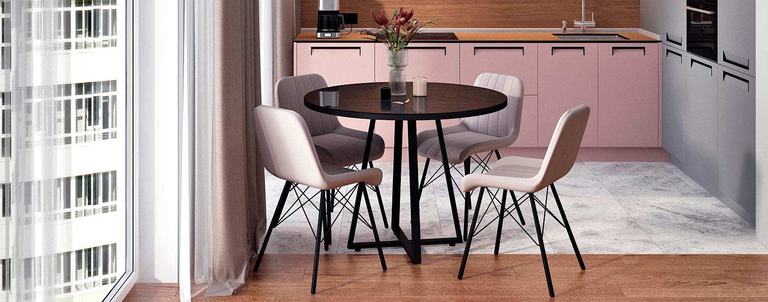 Кухонный стол Хаку круглый - фото No 1