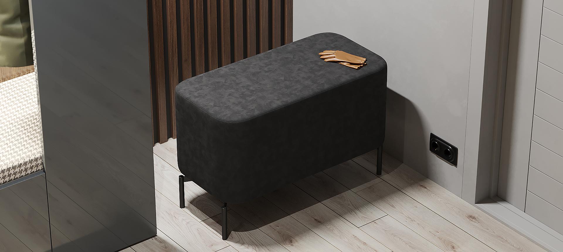 велюр Verona цвет 2 Black