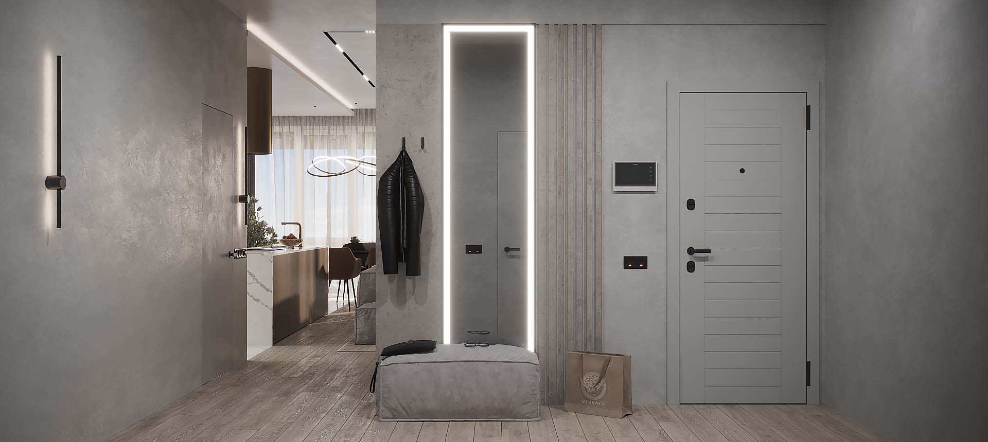 Бетон Чикаго светло-серый