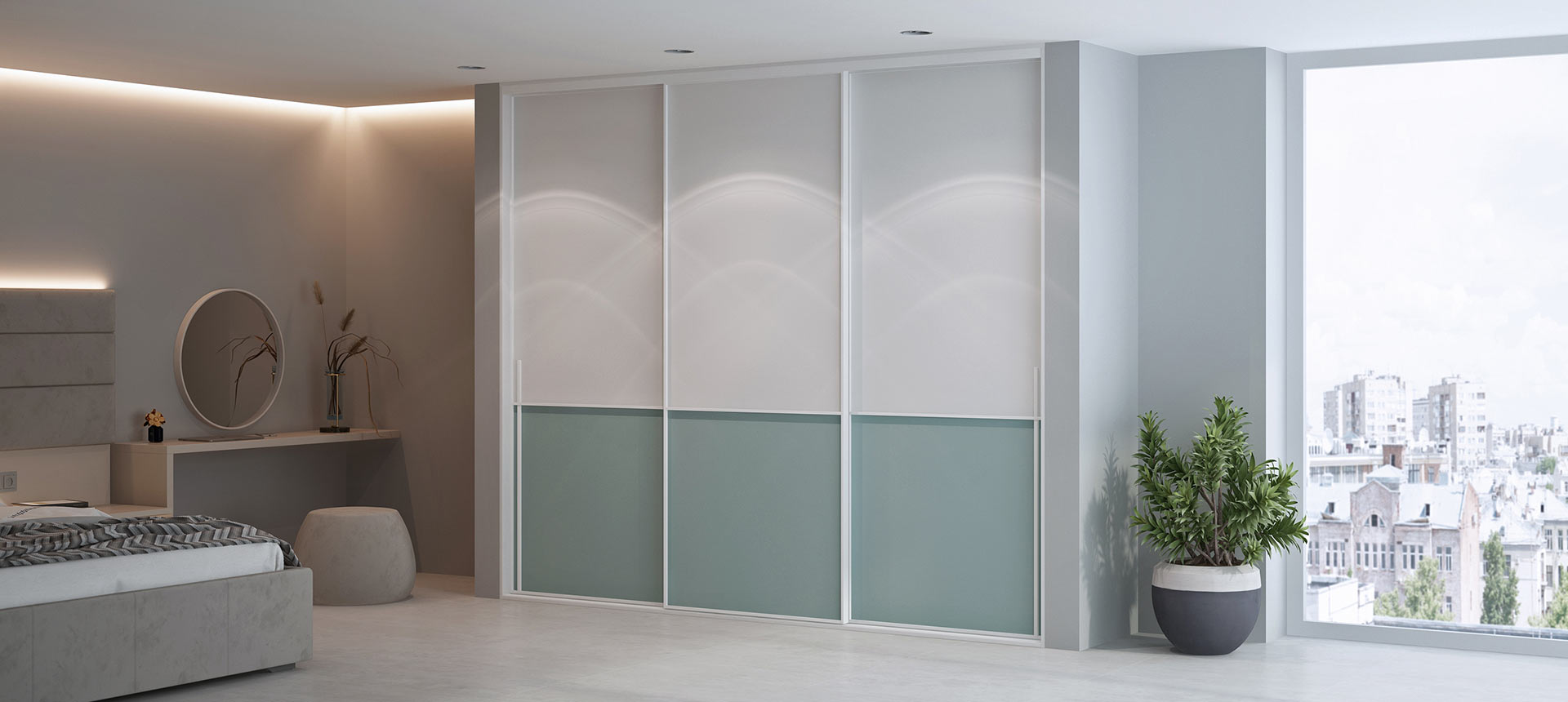 Зелёный фьорд / Белый&nbsp;премиум&nbsp;