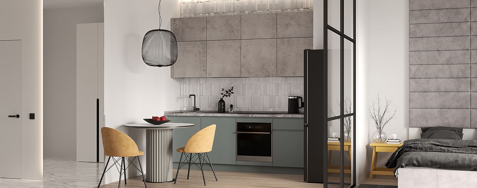 Кухня Фабио Комфорт сет 18 (2.5 м, прямая) - фото № 3