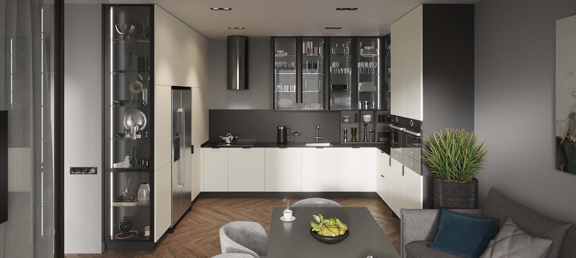 Белый / Космос&nbsp;серый&nbsp;