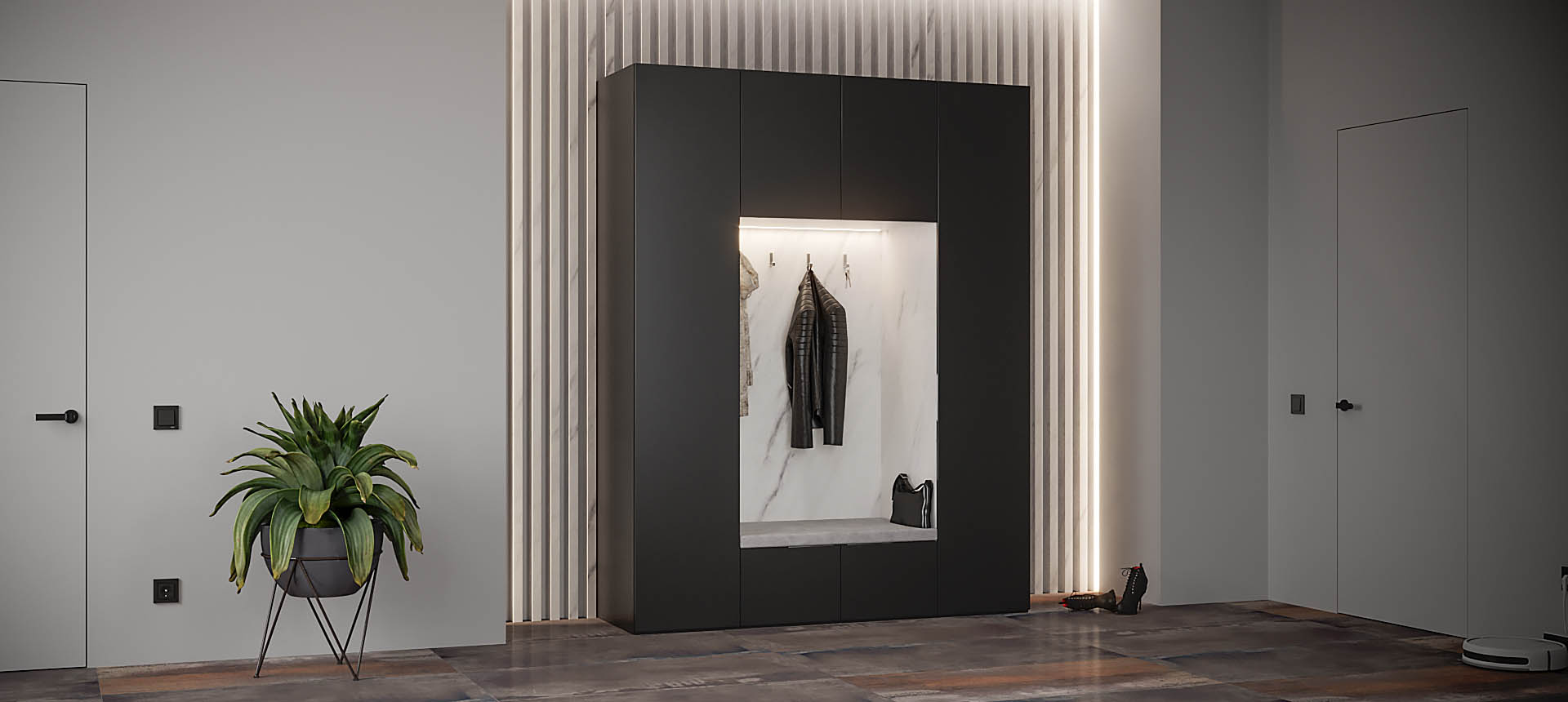 эмаль цвет Чёрный / Мрамор&nbsp;Леванто&nbsp;Белый&nbsp;