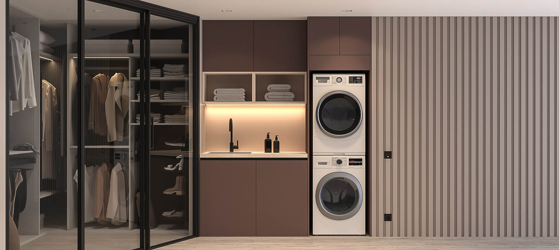 Трюфель коричневый / Кашемир&nbsp;серый&nbsp;