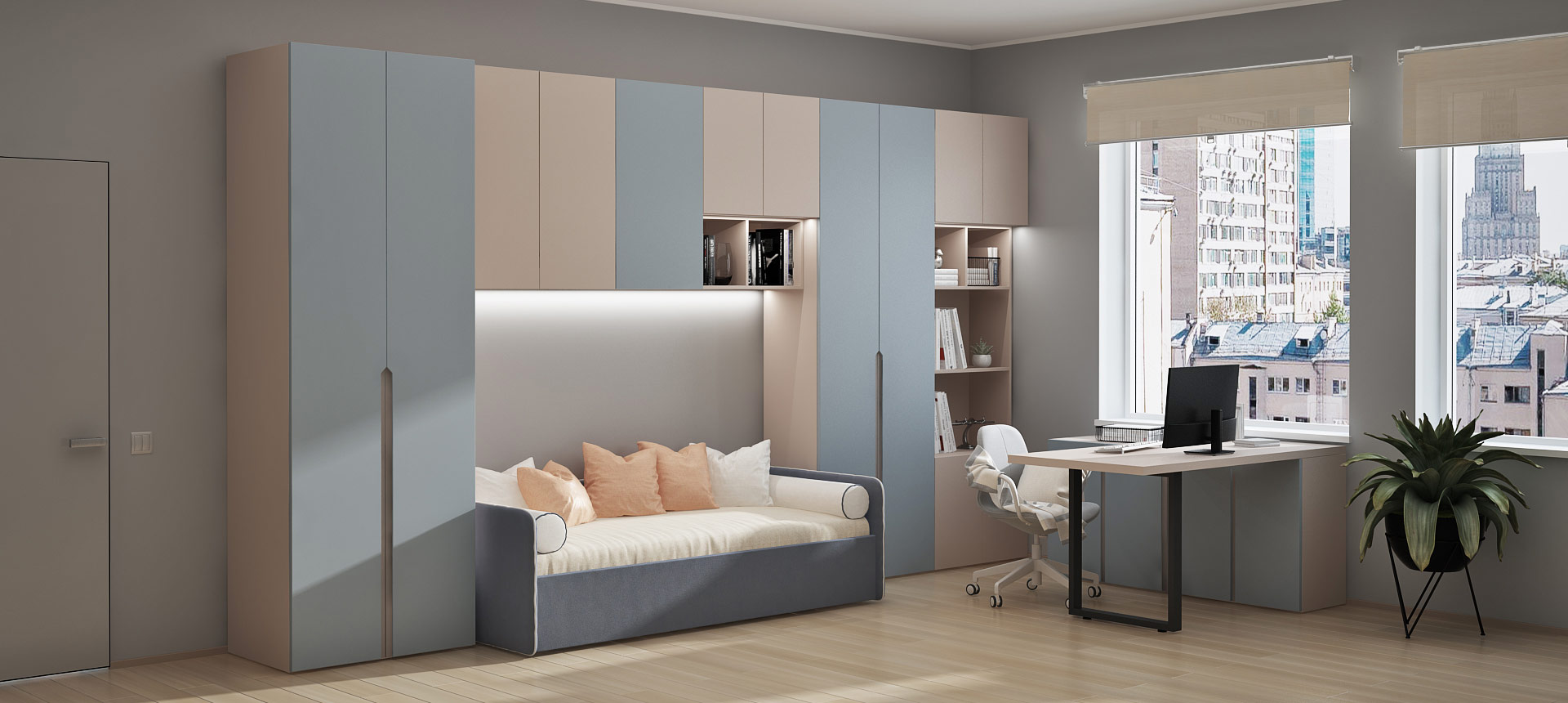 Кашемир серый / эмаль&nbsp;цвет&nbsp;NCS&nbsp;S&nbsp;2010-R70B&nbsp;