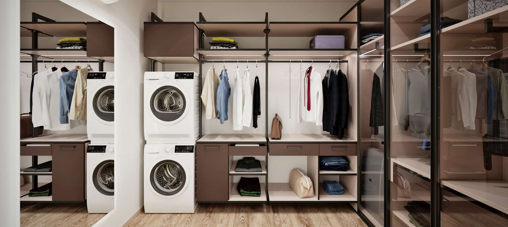 Трюфель коричневый / Кашемир&nbsp;серый&nbsp;