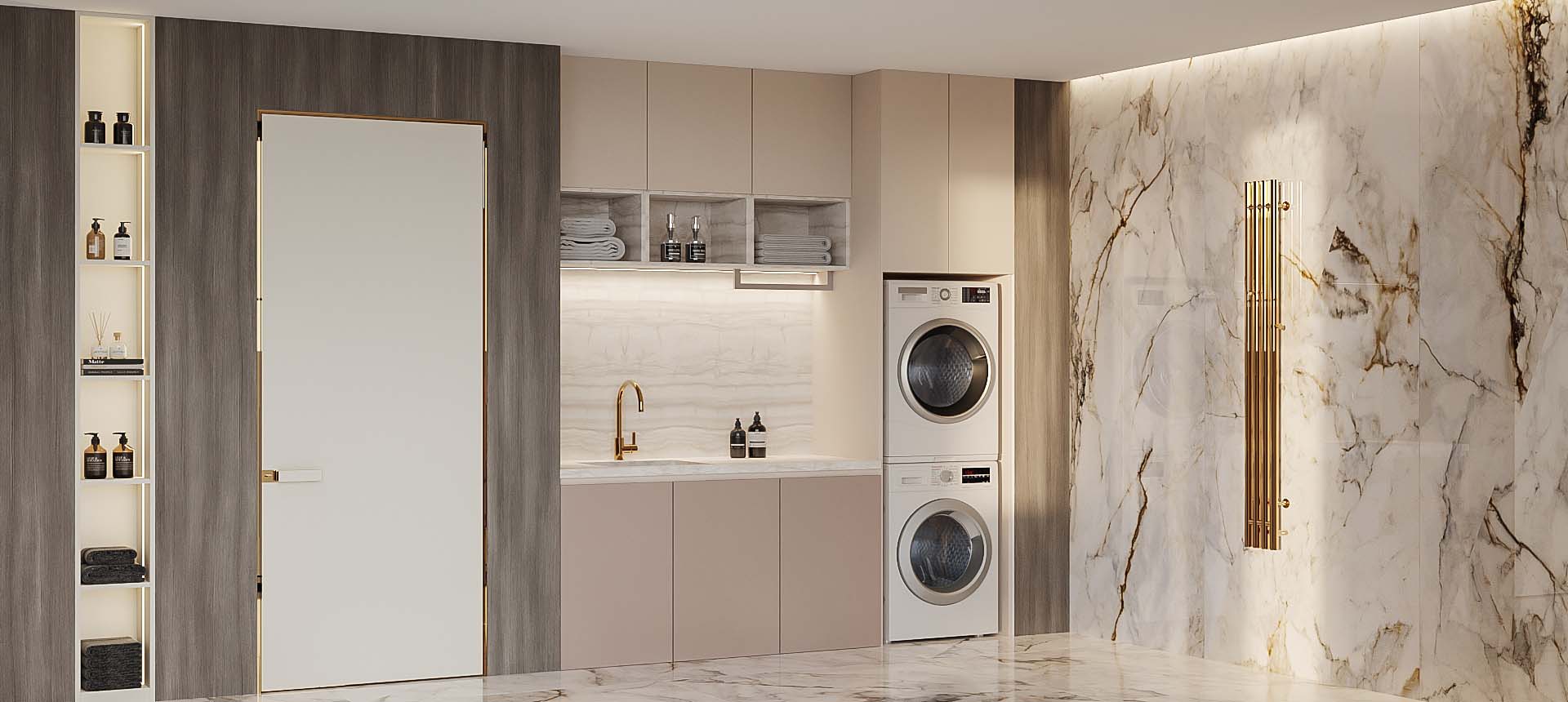 Розовый кварц матовый / Кашемир&nbsp;серый&nbsp;