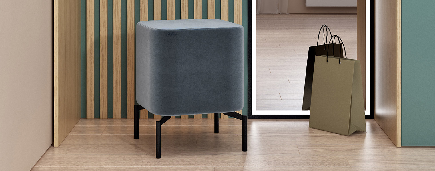 Пуф Лофт 1 на опорах 160мм - фото No 2