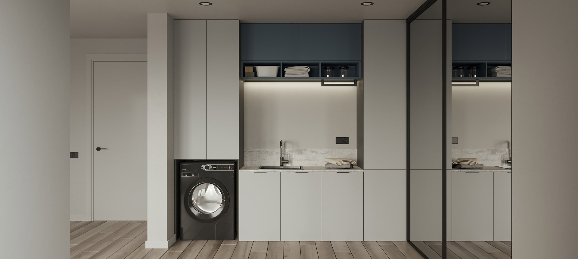 Горный хрусталь матовый / Аквамарин&nbsp;матовый&nbsp;