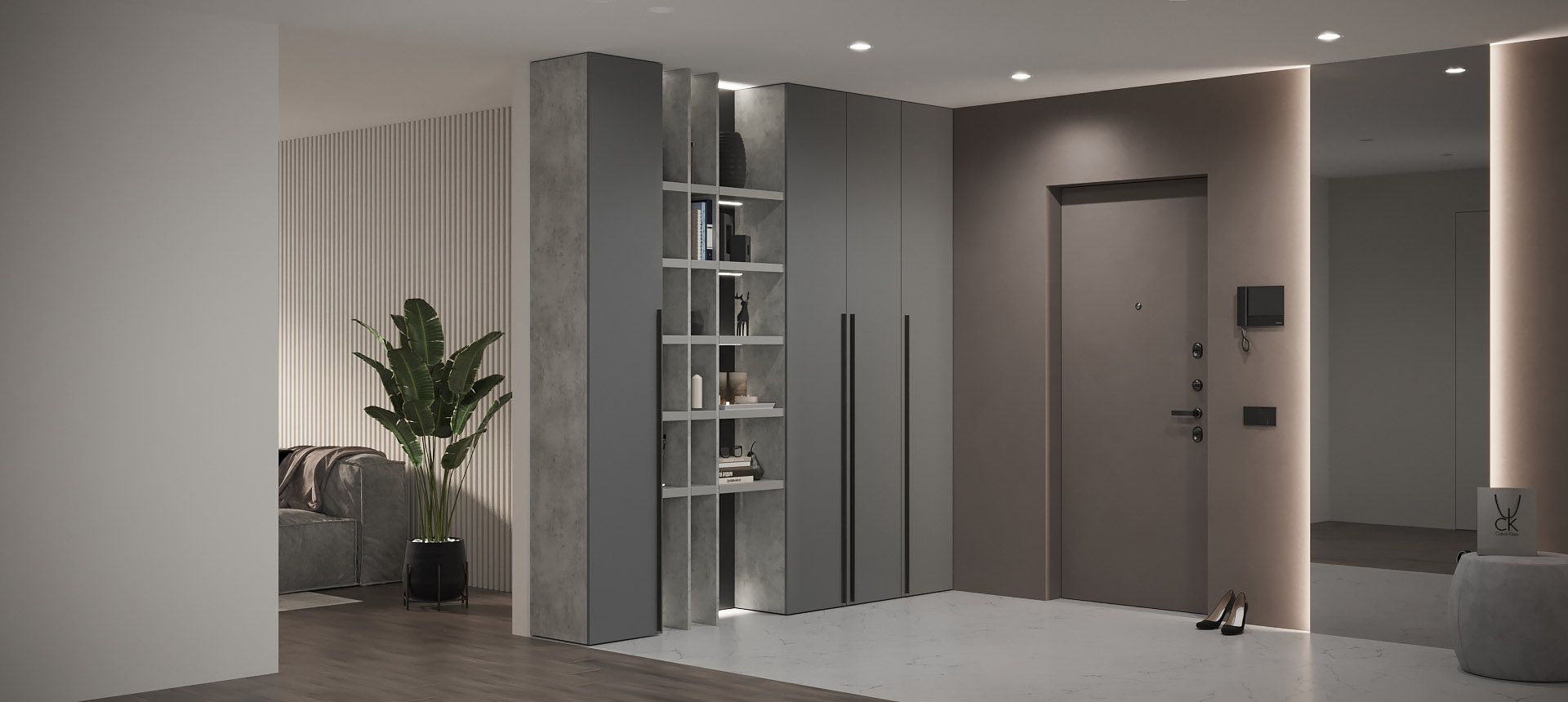 Бетон Чикаго светло-серый / Серый&nbsp;монументальный&nbsp;