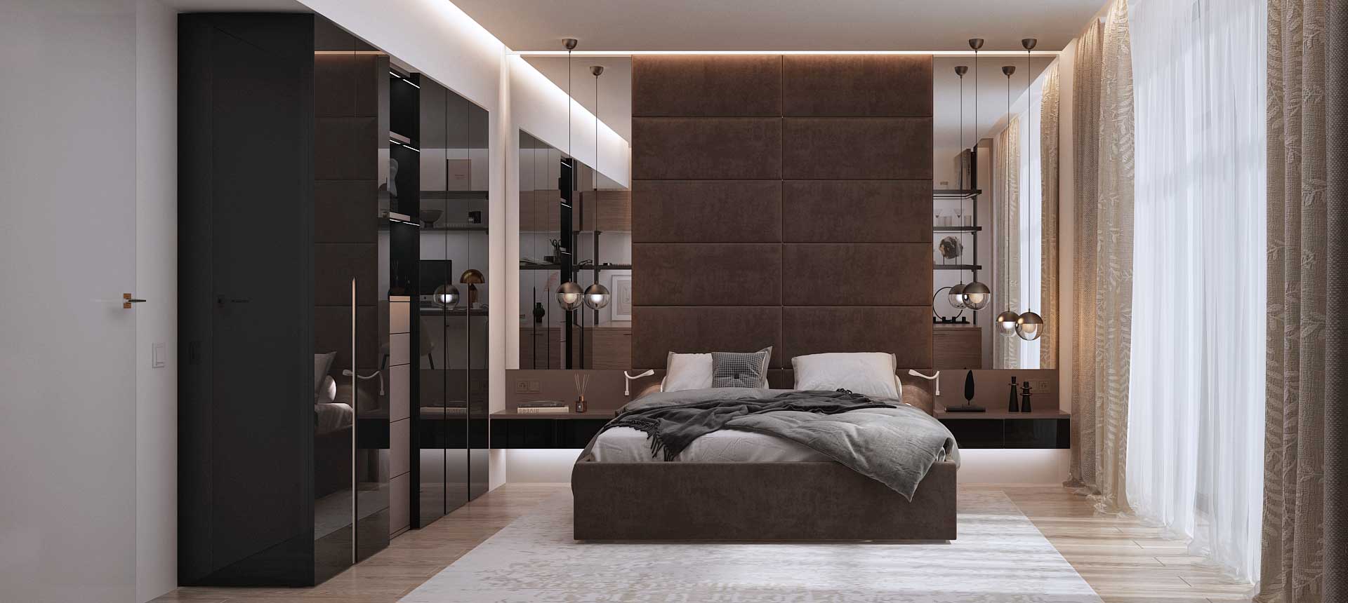 Черный глянец / велюр&nbsp;Verona&nbsp;цвет&nbsp;743&nbsp;