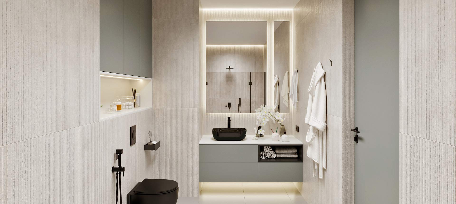 Стальной графит / Белый&nbsp;премиум&nbsp;