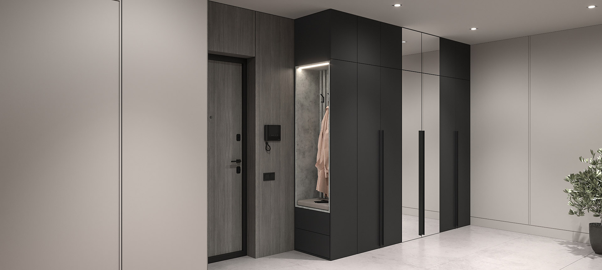 Чёрная Яшма / Бетон&nbsp;Чикаго&nbsp;светло-серый&nbsp;