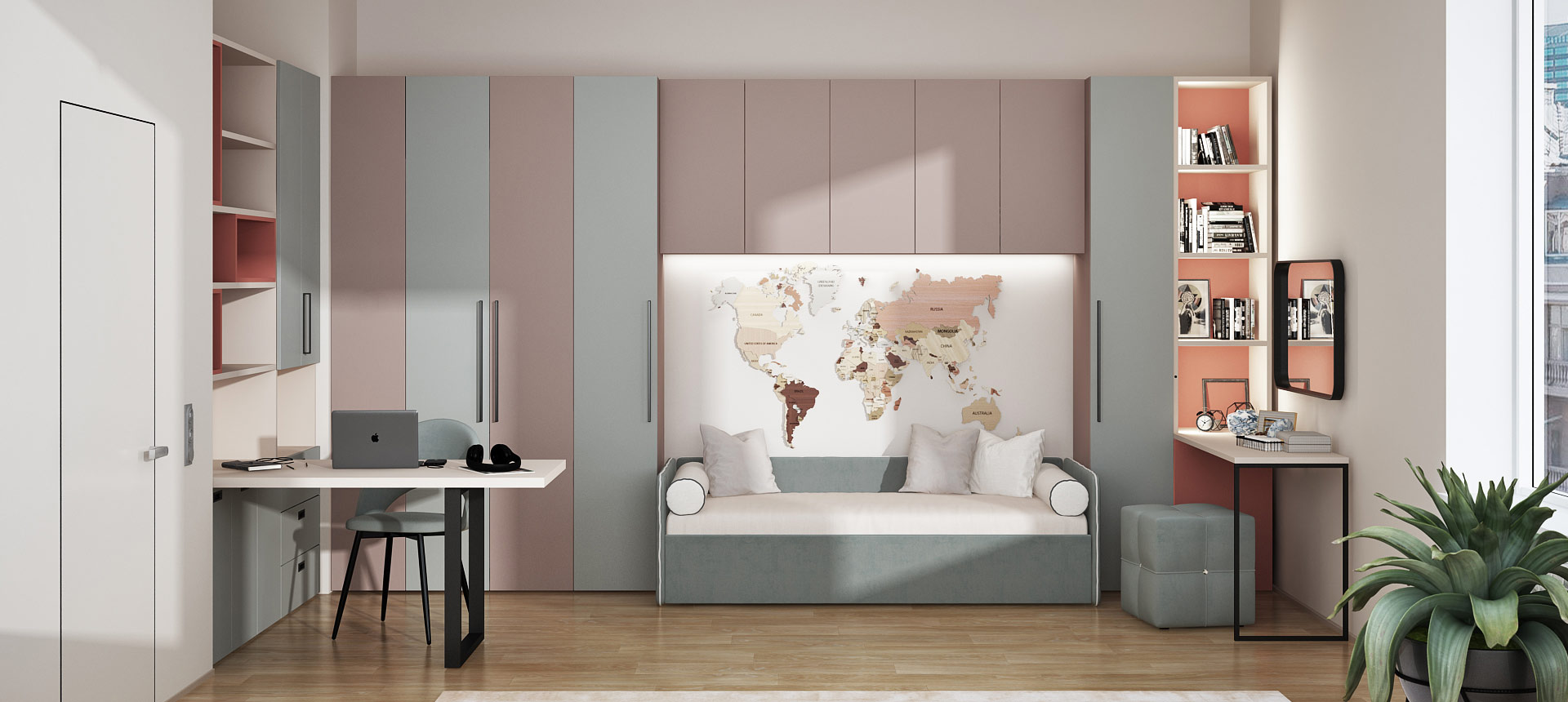 Розовый кварц матовый / Лунный&nbsp;топаз&nbsp;матовый&nbsp;