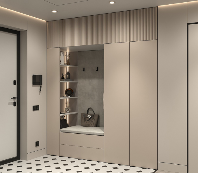 Мебель для прихожей на заказ — Прихожая 33