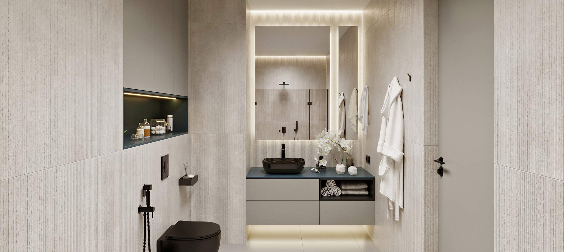 Пепельный Аметист матовый / Аквамарин&nbsp;матовый&nbsp;