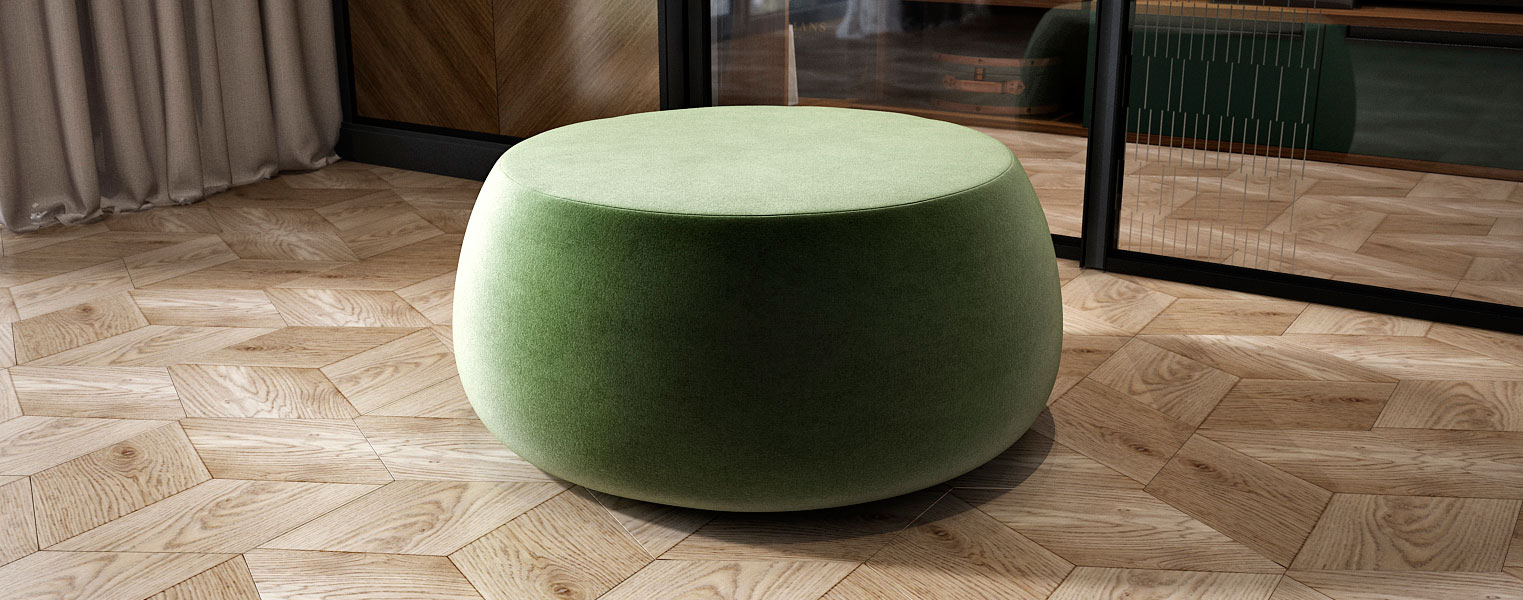 Пуф Трюфель 2 в зеленом цвете - фото No 2