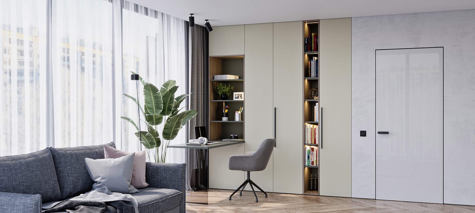 Белый Фарфоровый Оникс / Древесина&nbsp;Шорвуд&nbsp;