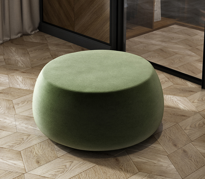 Пуф Трюфель 2 в зеленом цвете