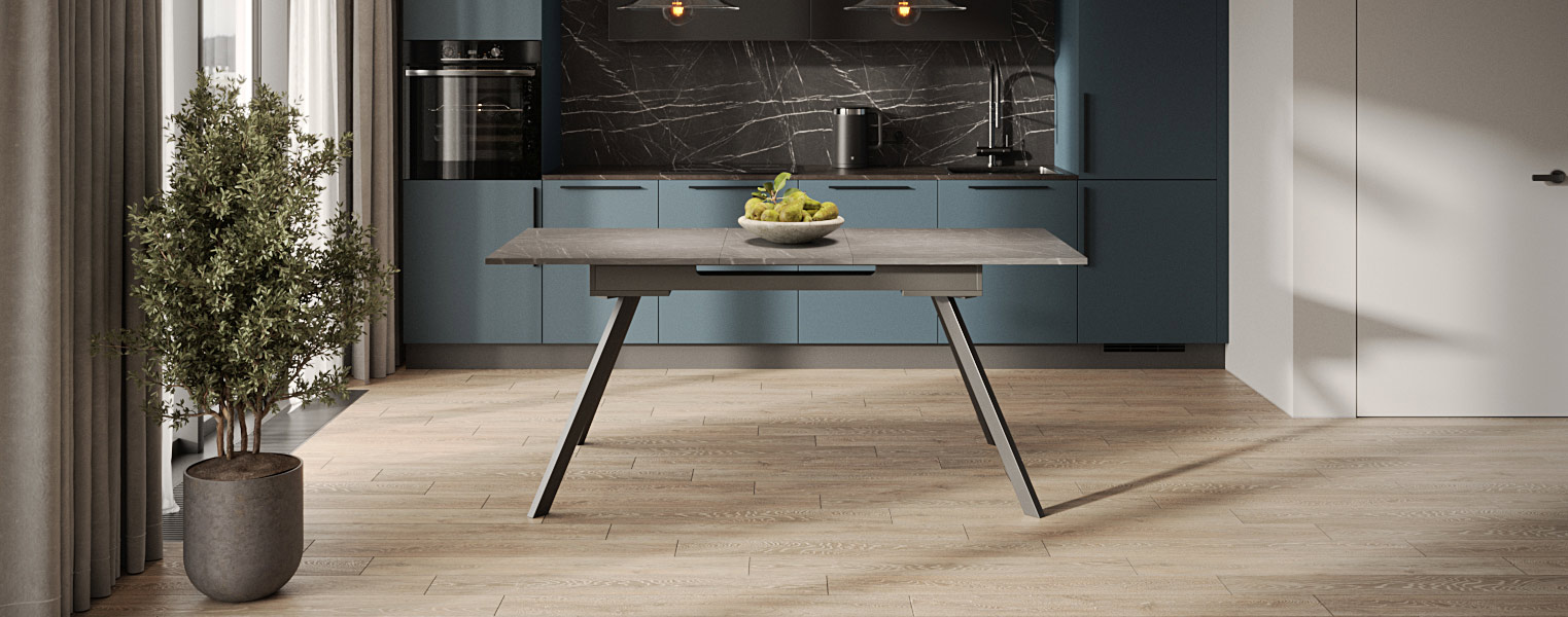 Кухонный стол-трансформер Баут с опорами Портофино - фото No 5