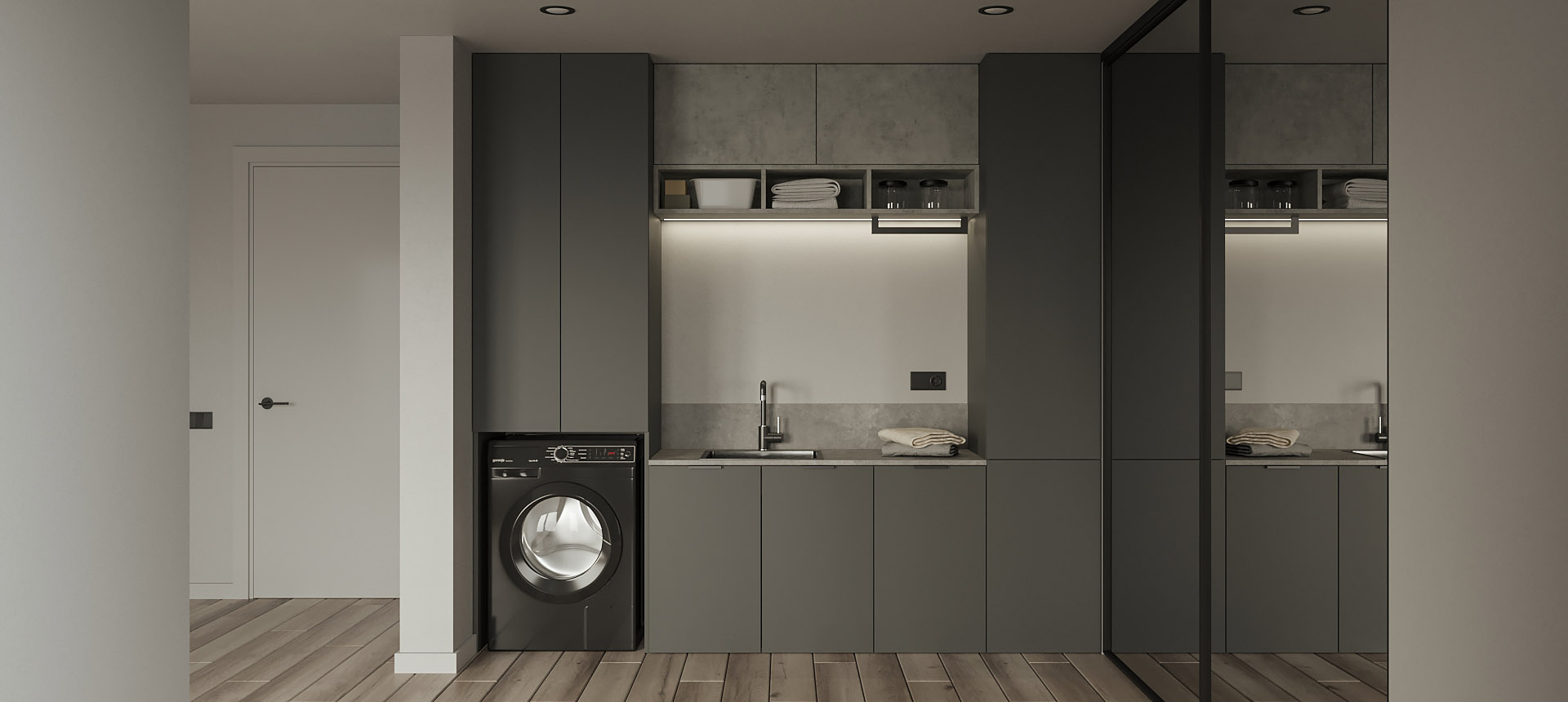 Дымчатый Агат / Бетон&nbsp;Чикаго&nbsp;светло-серый&nbsp;