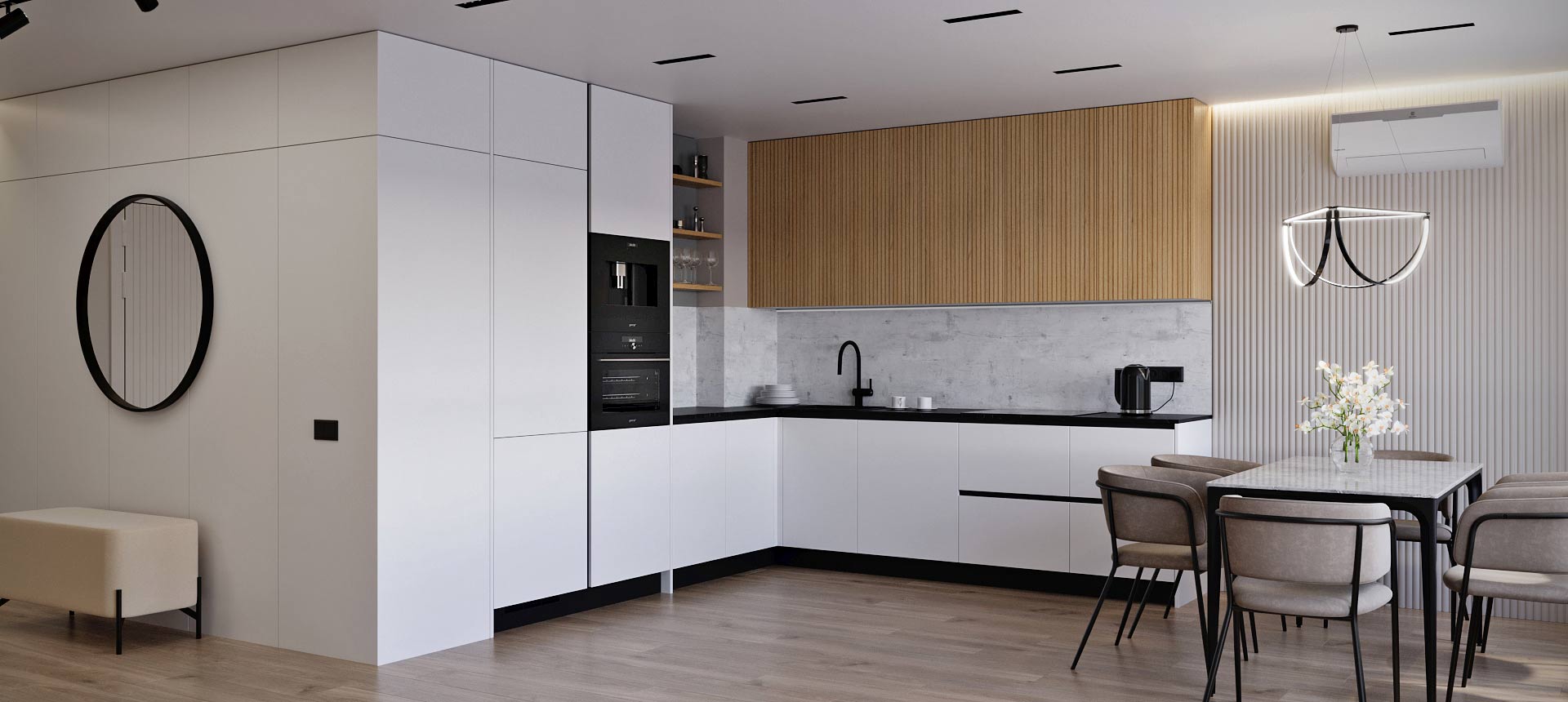 Белый / Дуб&nbsp;Винченца&nbsp;