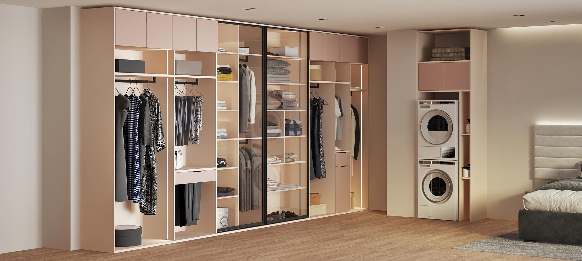 Кашемир серый / Розовый&nbsp;кварц&nbsp;матовый&nbsp;