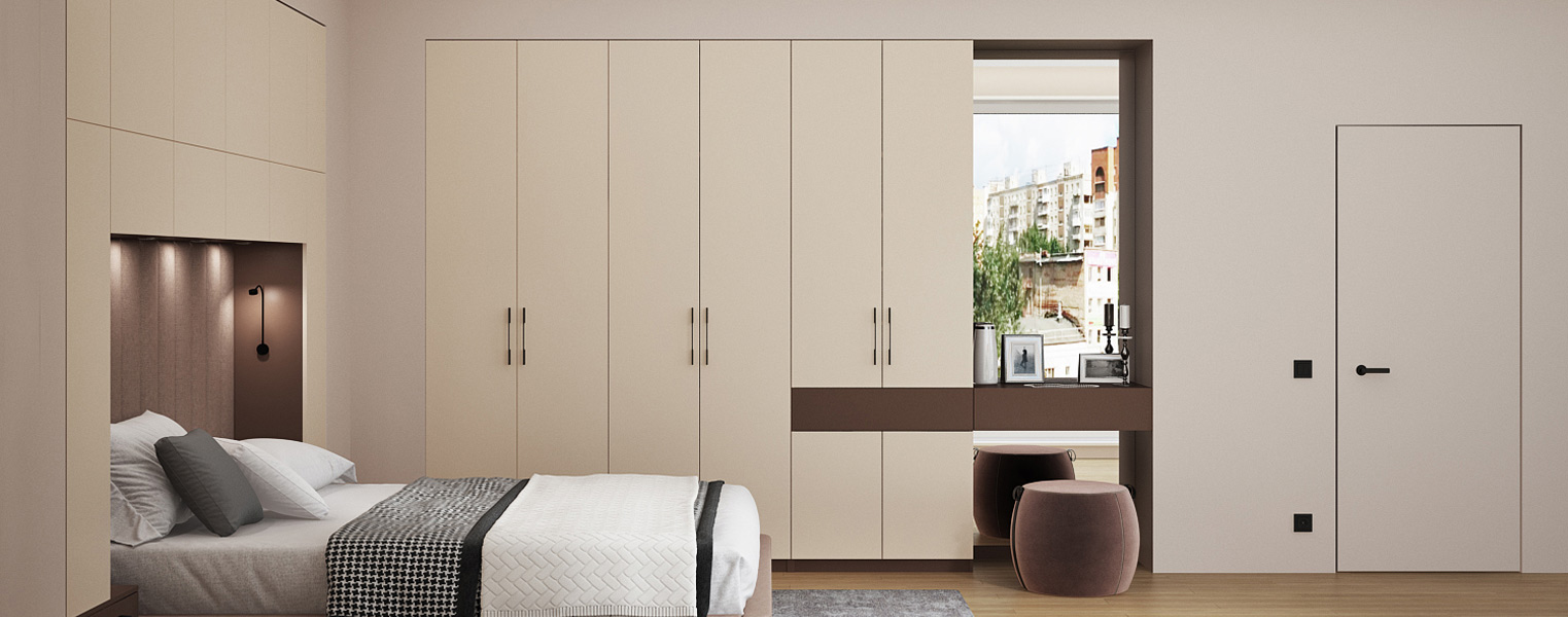 Мебель в спальню с антресольными шкафами - фото No 3