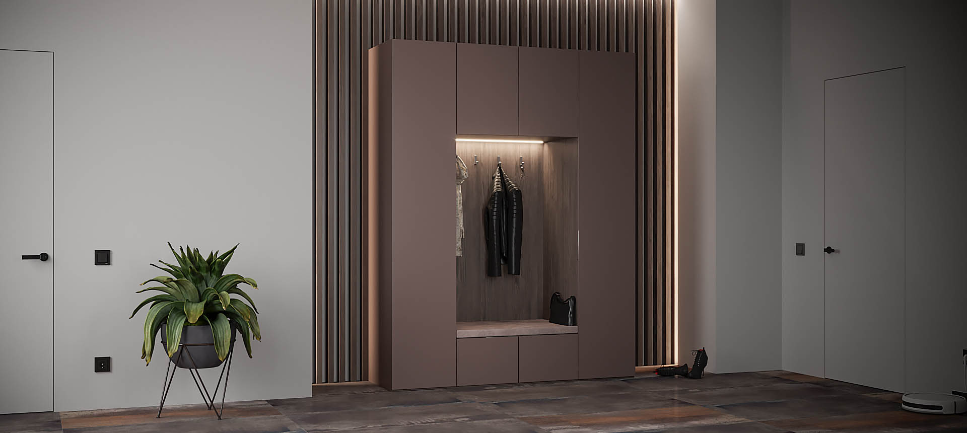 Трюфель коричневый / Флитвуд&nbsp;серая&nbsp;лава&nbsp;