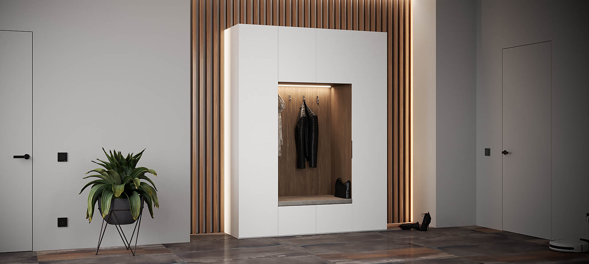 Белый премиум / Орех&nbsp;Линкольн&nbsp;