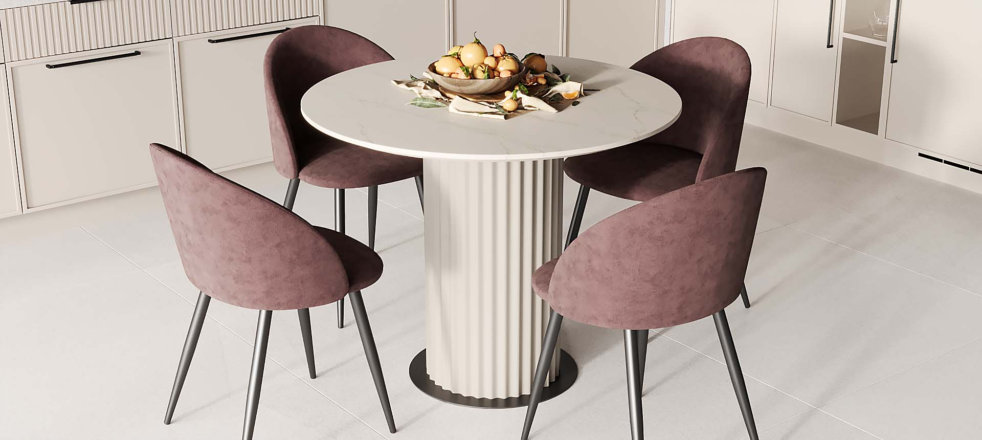 искусственный камень Мрамор бежевый / эмаль&nbsp;цвет&nbsp;RAL&nbsp;1013&nbsp;