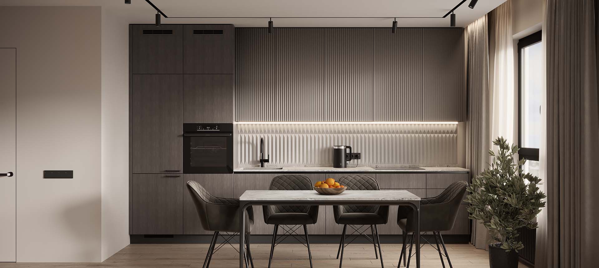 Дуб Титановый / эмаль&nbsp;цвет&nbsp;NCS&nbsp;S&nbsp;4502-R&nbsp;