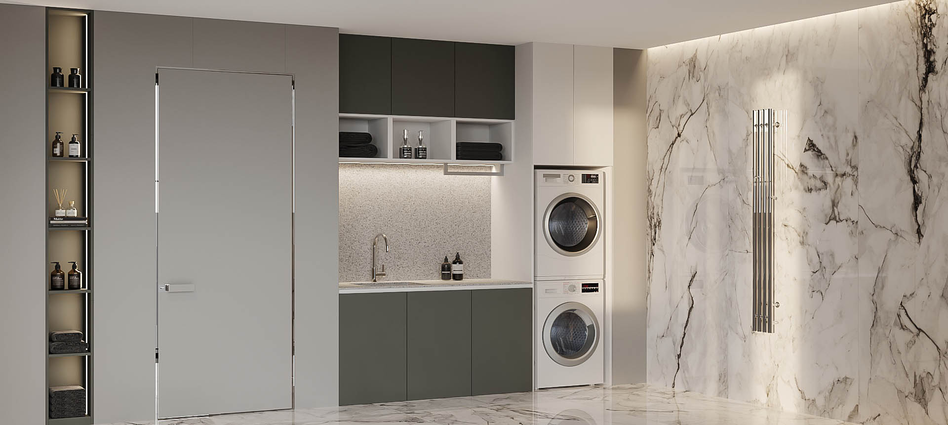 Дымчатый Агат матовый / Белый&nbsp;премиум&nbsp;