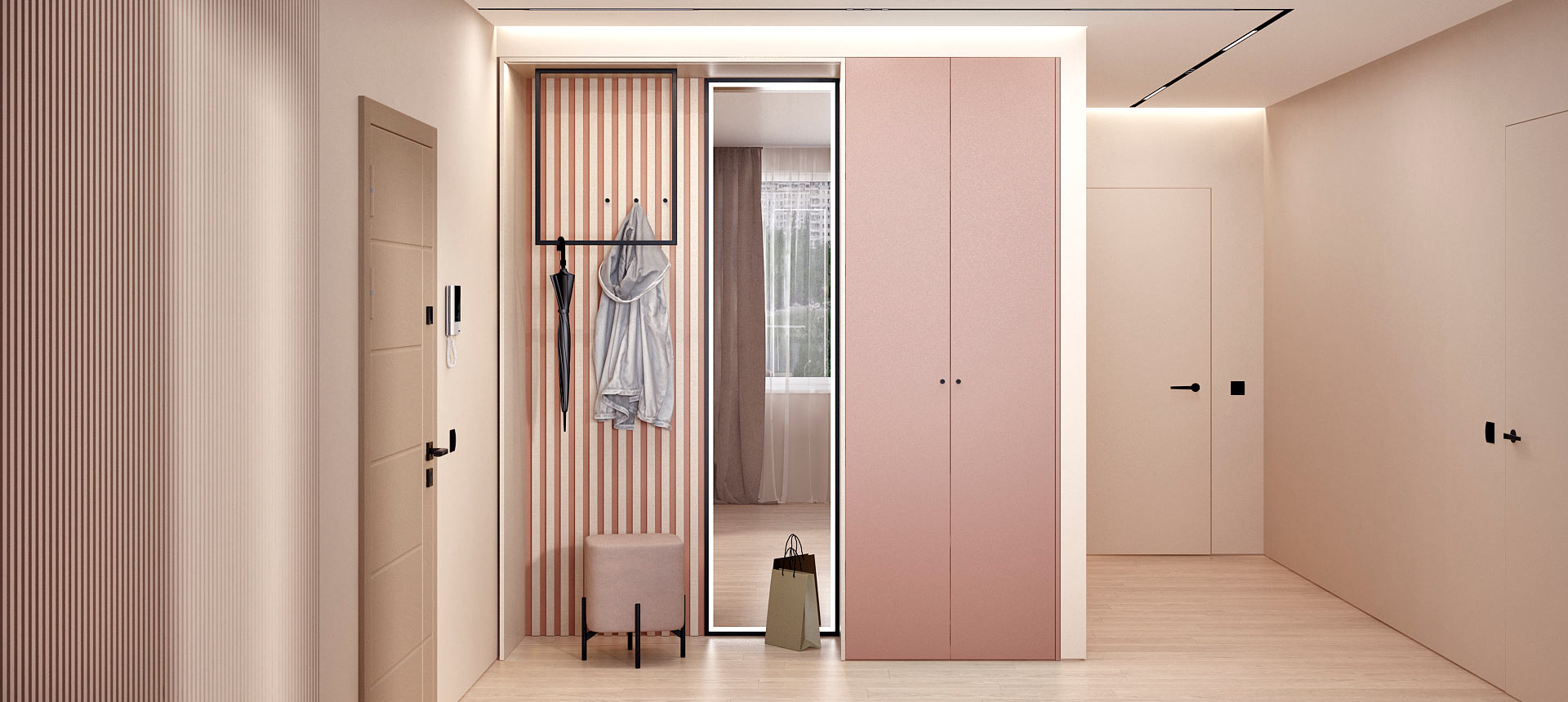 Розовый кварц матовый / эмаль&nbsp;цвет&nbsp;RAL&nbsp;9003&nbsp;