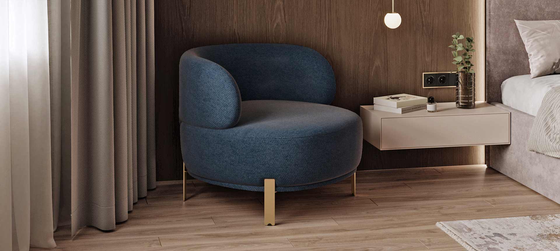 велюр Verona цвет Jeans Blue