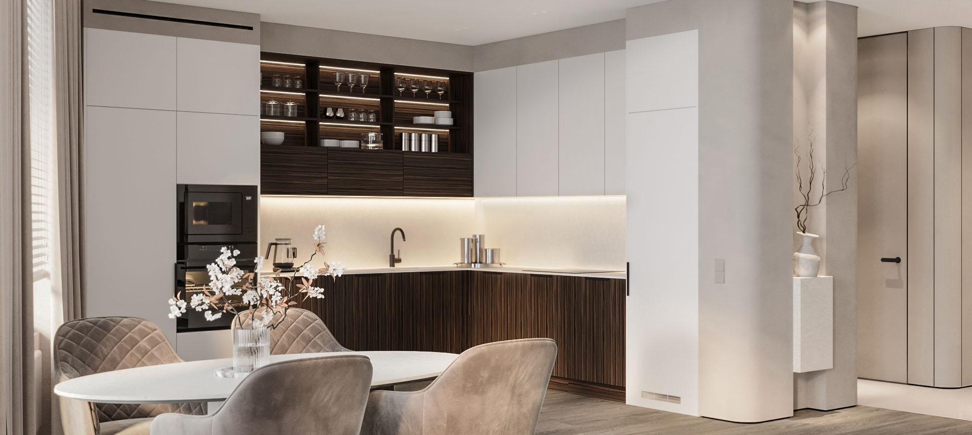 эмаль цвет Белый / Эбен&nbsp;пламенный&nbsp;